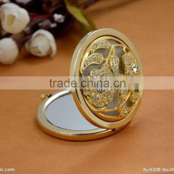 manufacture price custom desigh high qualityportable metal compact mirror