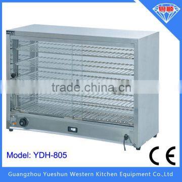 Tempered quality glass food warmer display showcase