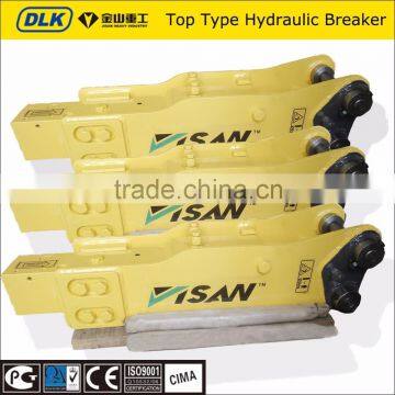 hydraulic hammer hydraulic breaker attached to CAT excavator