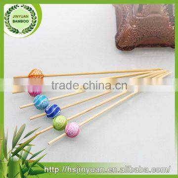 Low price top sell fruit pick bamboo fork