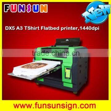 a3 a4 printing size textile printer with dx5 head 1440dpi cmyk white colors