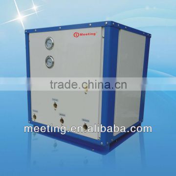 Meeting air compressor water trinity heat pump for heating cooling and sanitary water