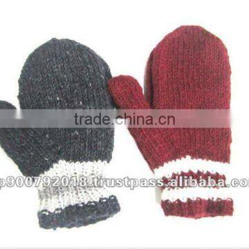Hot Sale Wool Plain Knitted Gloves