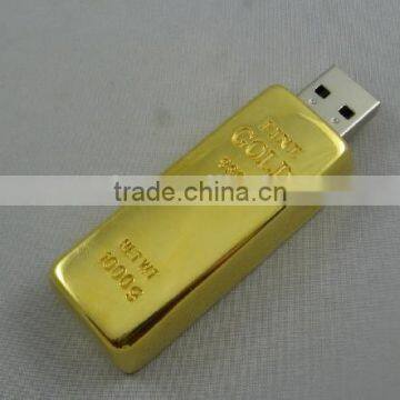Hot Sale Golden Color Metal Usb Flash Drive With Full Capacity photo-2
