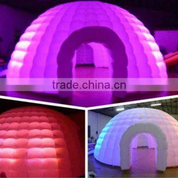 New design LED lighting Inflatable dome tent for party