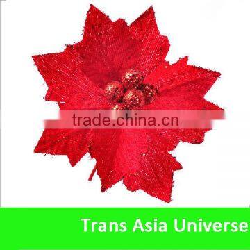 Hot Sale Custom Cheap Artificial Christmas Flowers Artificial Plastic