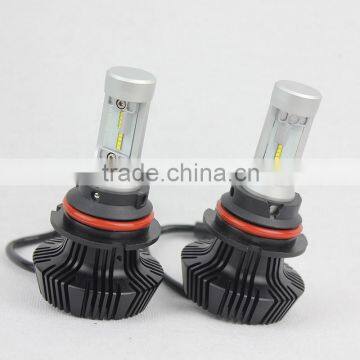 Car Led Headlight All in Onr Design 12v Fanless Led Car Headlamp 9007 photo-5