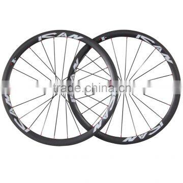 38mm clincher carbon wheel 700c road bicycle wheel 23mm width UD matt 38C