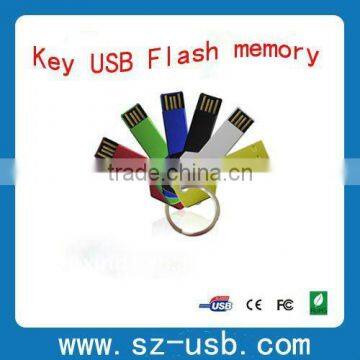 Metal Key USB Flash Drive with keychain