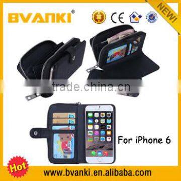 Fancy Mobile Accessories Cell Phone Credit Card Holder For IPhone 6 Case Leather,Genuine Leather For IPhone 6 Case Plug-in Cover photo-5