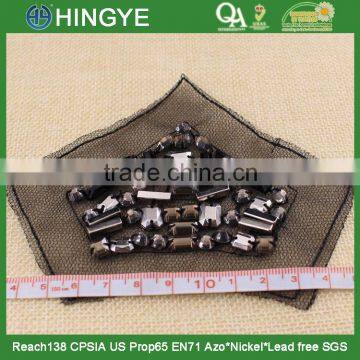 New Arrival Acrylic Stone Beaded Applique Patch for Shoulder NH-003 photo-4