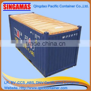 20ft,40ft soft open top container with roof bows and soft tarpaulin