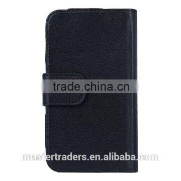 Cheap Multi Function Litchi Grain Stand Wallet PU Leather Case With Card Slot And PC Back Cover For 5 Inch Mobile Phone MT-3681 photo-5