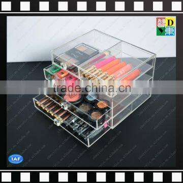 Crystal Clear Acrylic Makeup Organizer Box With 5 Drawers Made in China