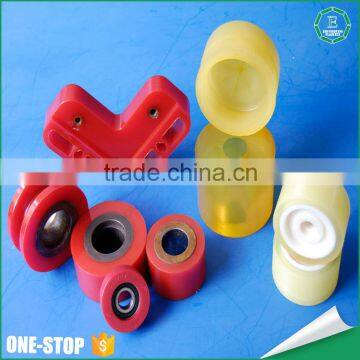 China Low Price High Speed pu Pulley Sheave Rollor v Groove Plastic Pulley Wheel Bearing photo-3