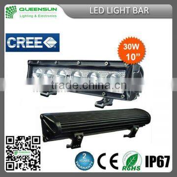 10 inch 30W offroad led light bar with ce & rohs