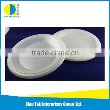 Wholesale factory made transparent / white small disposable plastic plate