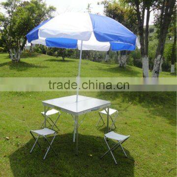 Folding Aluminum Picnic/Camping Table With 4 Stools photo-5