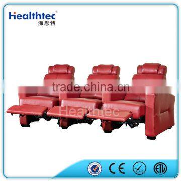 Luxury red home cinema sofa recliner chair