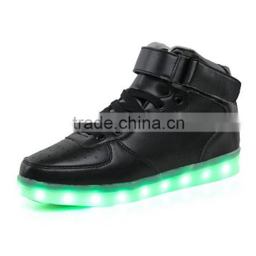 7 Color Luminous Unisex Casual LED Shoes Light Up Sportswear Lace Up Sneaker USB