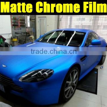 Super matt car wrapping film 1.52*20m with air free bubbles matte chrome film