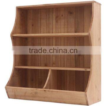 Vintage solid wood kitchen storage shelf