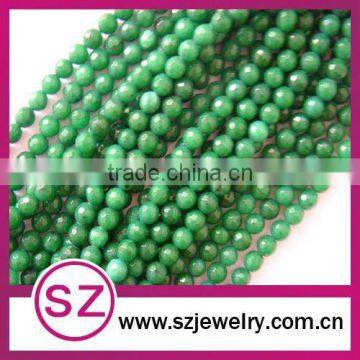 Hot natura green jade Semi-precious gemstone beads for sale