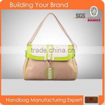 SPU-003 Shoulder bag style and women gender Semi PU leather handbags