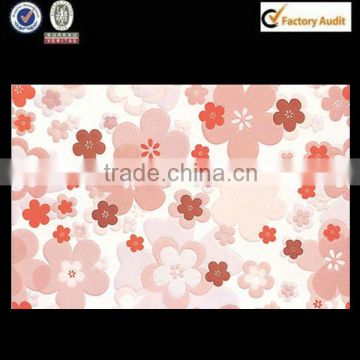 pink flower ceramic brick wall finish encaustic patterned tiles