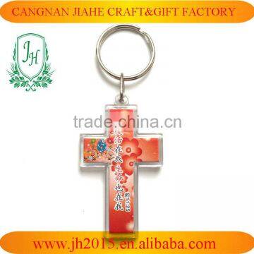 T-shirt Shaped Plastic Type Custom Printed Acrylic Keychains Key Ring photo-4