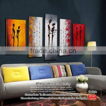 Custom wood plaque modern decoration painting plaque