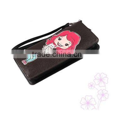 New Model Ladies Purses/Fashion Wholesale Cut Girl With Cat Printing Woman Wallet/Festival Gift photo-3