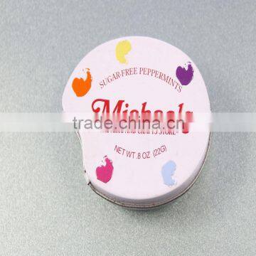 Nice Leaf-shape Mint Tin Box for Gift