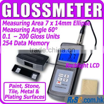 Handheld Digital Gloss Meter 60 Degree Tile Floor Metal Surface 0.1 ~ 200 w