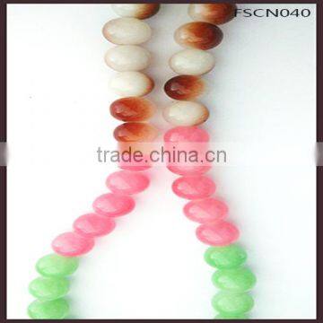 Jinhua Wholesale Latest Style Luxury Agate Cross Pendant Beaded Necklace For Ladies photo-2