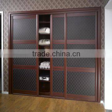 OPPEIN California Red Slidng Door Wardrobe