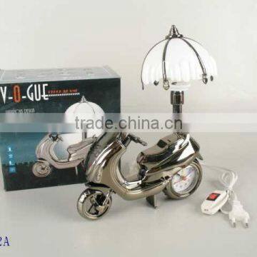 Table Lamp with Alarm Clock