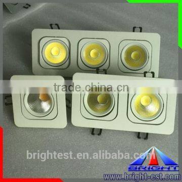 White casing Square COB led downlight,adjustable led downlight