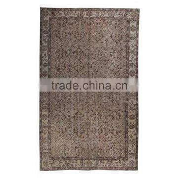 Handmade Turkish Carpet - Beige Over-dyed Rug (8,7 x 5,5 feet)