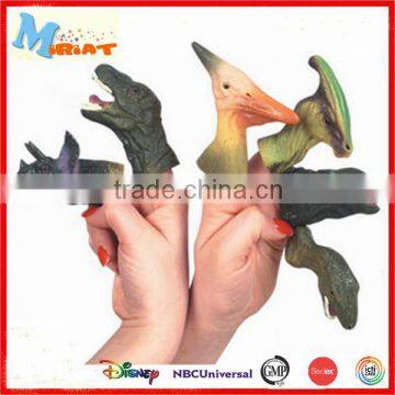 Happy kids education toy mixed pvc dinosaur puppet plastic toys