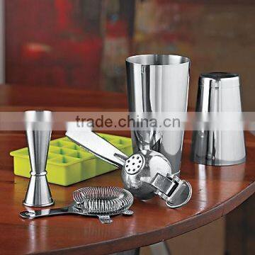 stainless steel home use bar set.