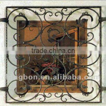 Top-selling artistic wrought iron window guard