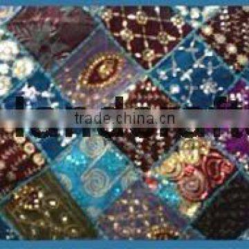 EXQUISITE ANTIQUE TRIBAL PATCHWORK TAPESTRIES INDIA