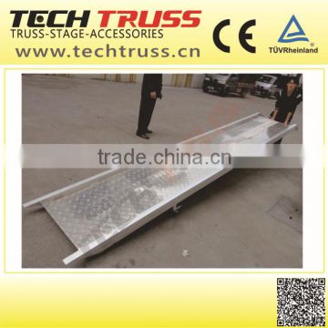 aluminum truss system accessories ramp ,high quality eamp with wheel.