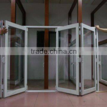 Horizontal Opening Pattern Aluminum Blind Inside PVC Double Glass Window photo-3