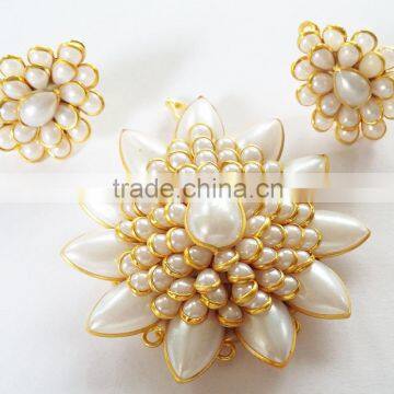 Pacchi Pendant Set with Earring Traditional Jewelry PS 25