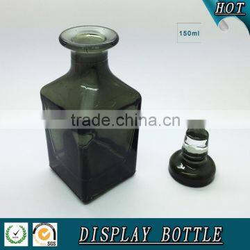 150ml Black Colored Square Glass Perfume Display Bottle Quality Choice