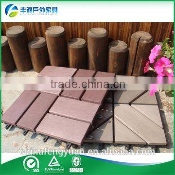 WPC composite deck boards Grooved outdoor wood plastic decking