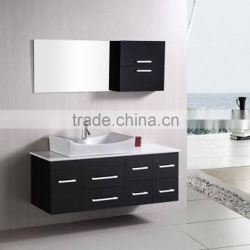 E1 Particleboard / Plywood / MDF custom glass fronted small oak bathroom wall cabinets