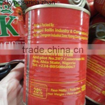 70g-2200g Tomato Paste